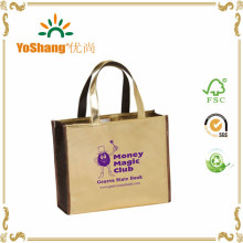 Custom Printed Gold PVC Mirror-Surface Leather Shopping Tote Bag Shiny